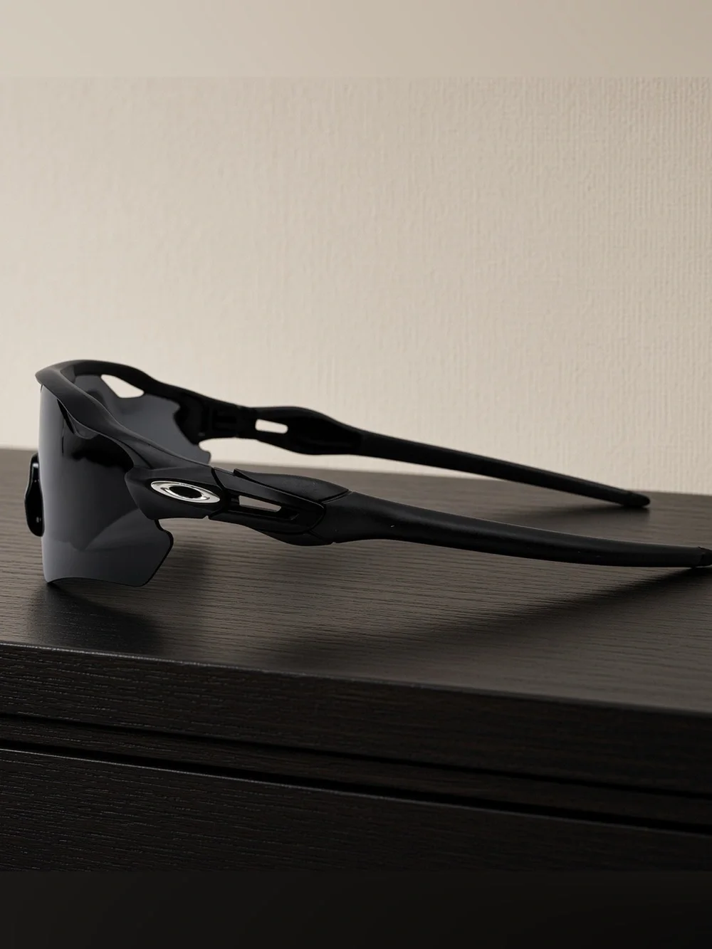 Oakley Black Wraparound Sports Sunglasses